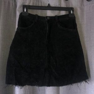 black corduroy skirt